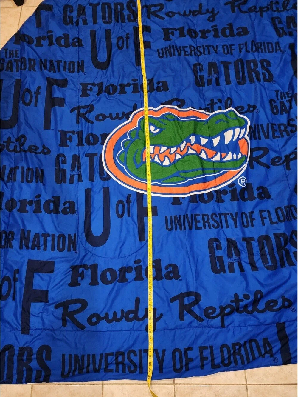 Florida Gators Blue Throw Blanket Queen 85 1/2